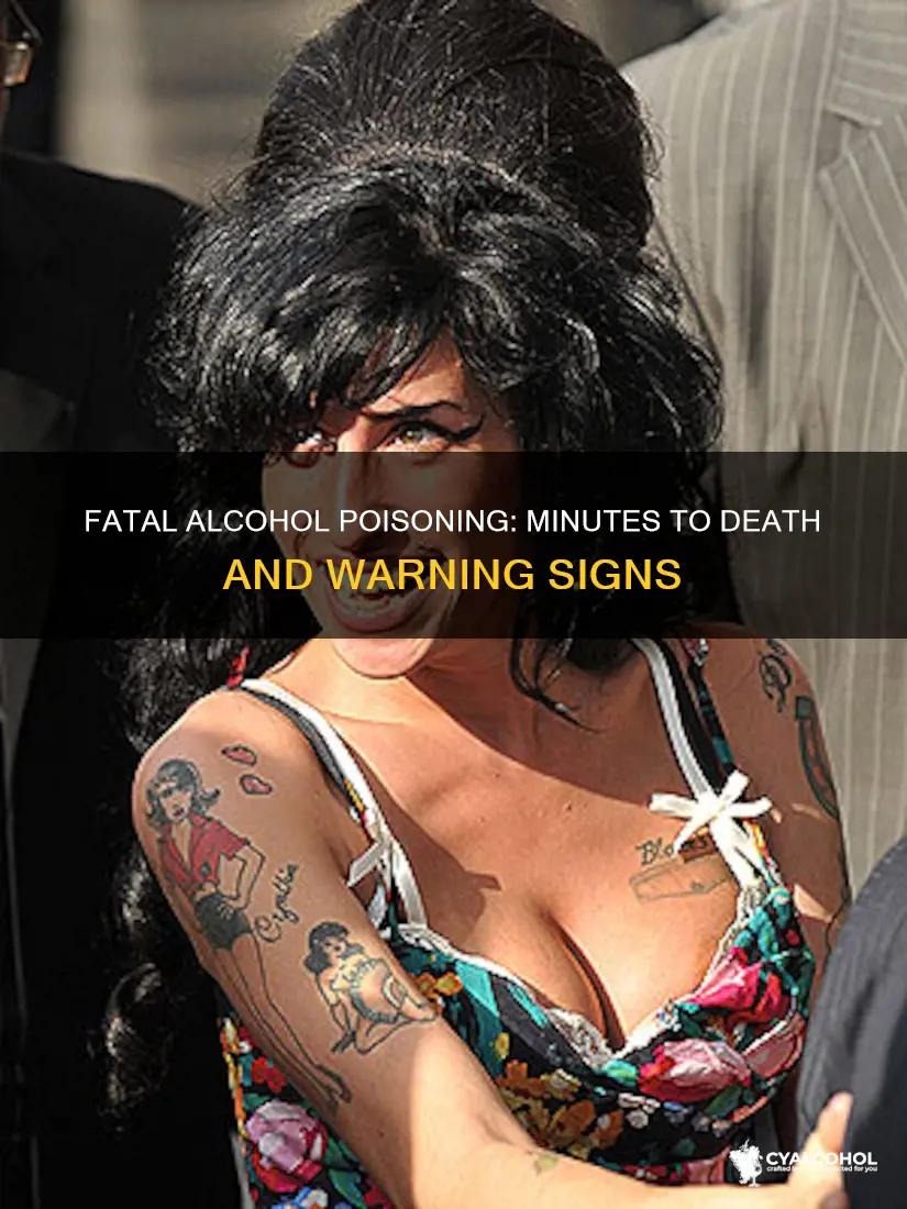 how many minutes before someone dies from alcohol poisoning
