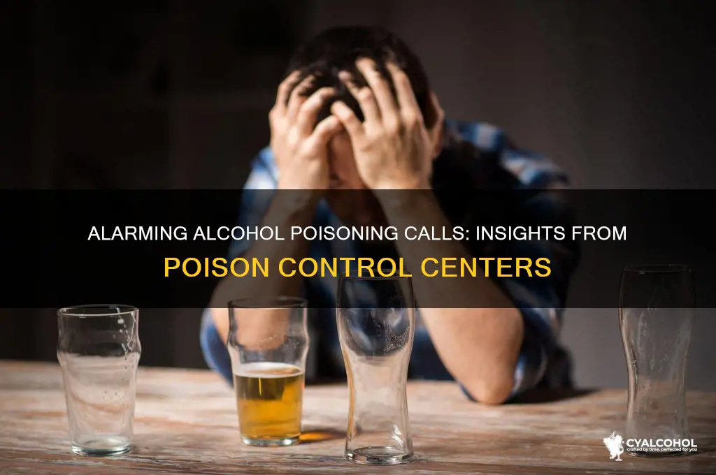 how many of alcohol poison control center calls