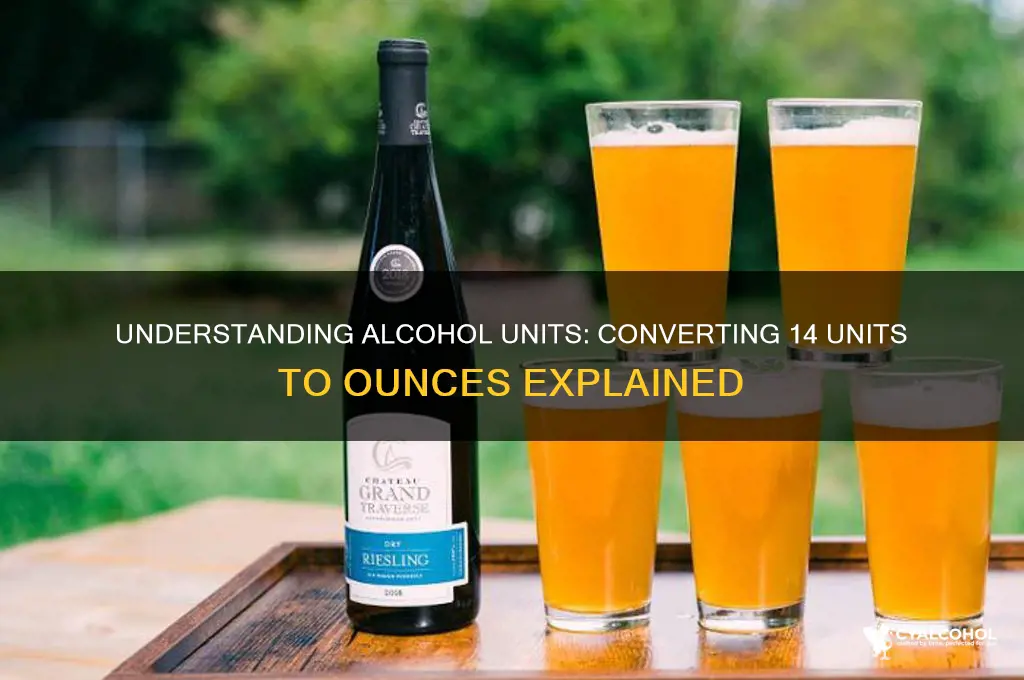 how many ounces is 14 units of alcohol