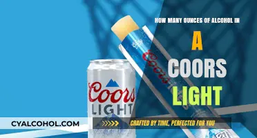 Coors Light Ounces: How Much Alcohol?