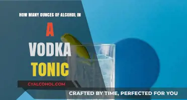 Alcohol Content in Vodka Tonics: Ounces and Standards