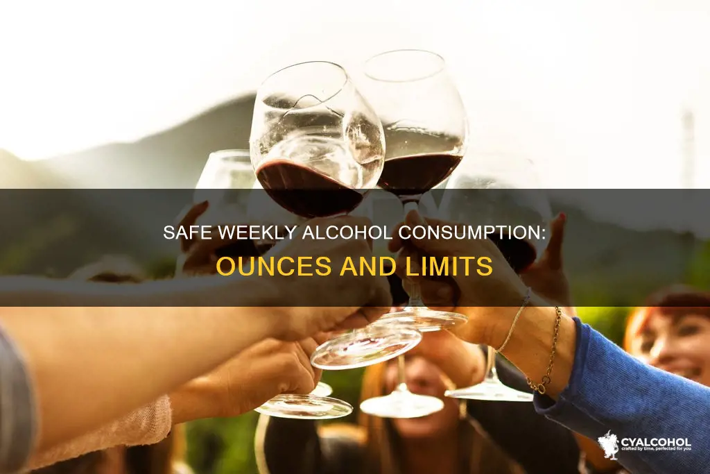 how many ounces of alcohol is safe in one week