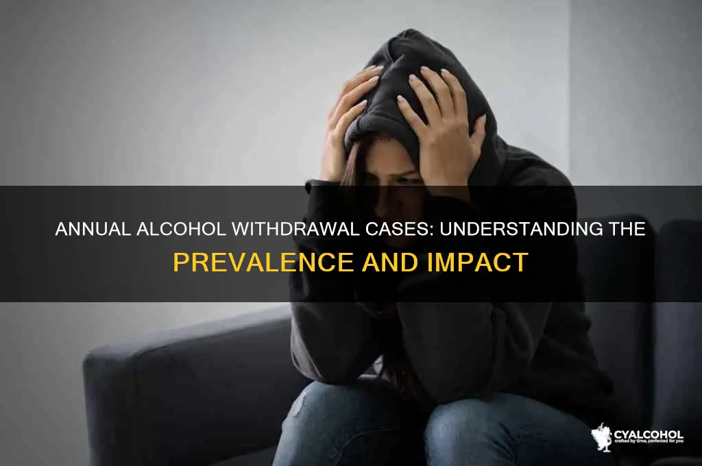 how many people a year have alcohol withdrawal