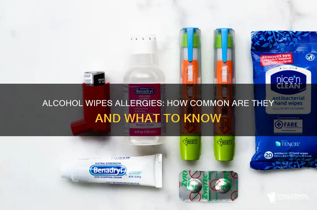 how many people are allergic to alcohol wipes