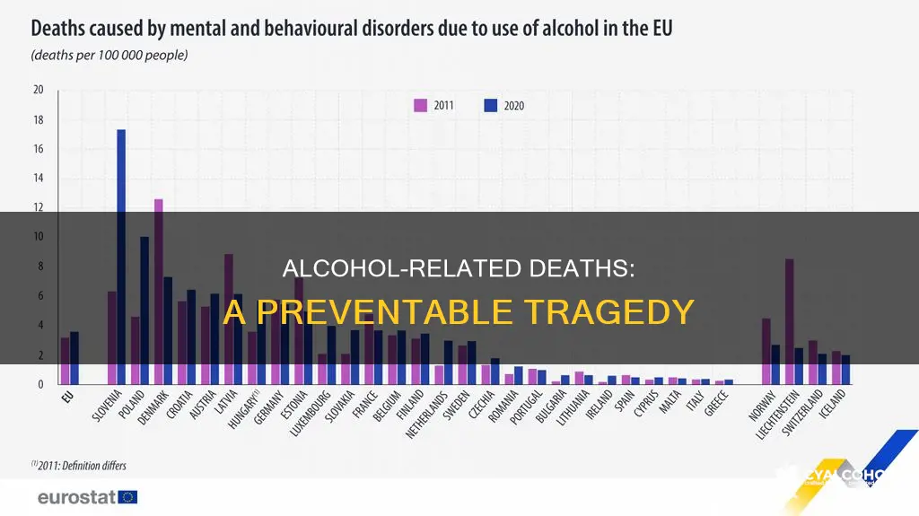 how many people die becuase of alcohol related death
