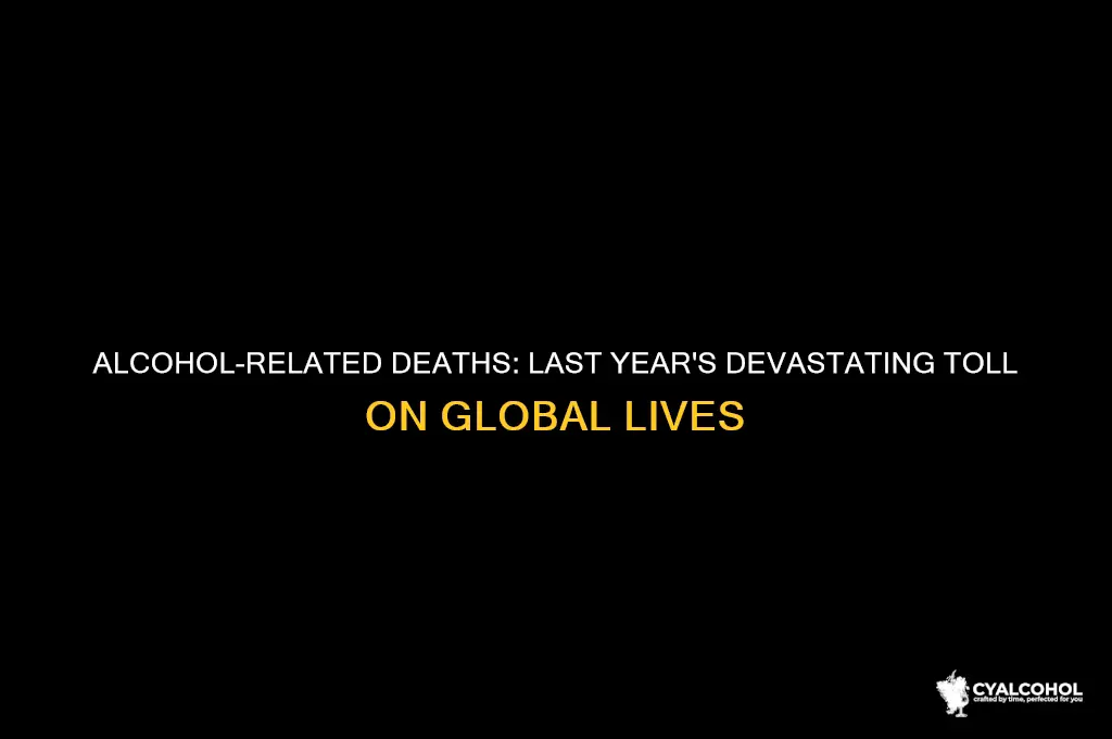 how many people died from alcohol last year