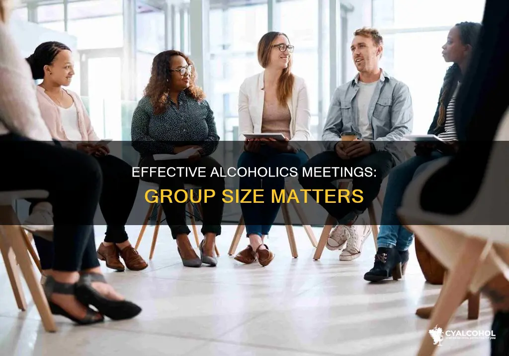 how many people do you need for alcoholics meeting