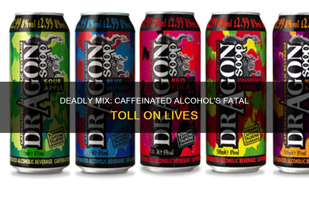 how many people have died from caffeinated alcohol