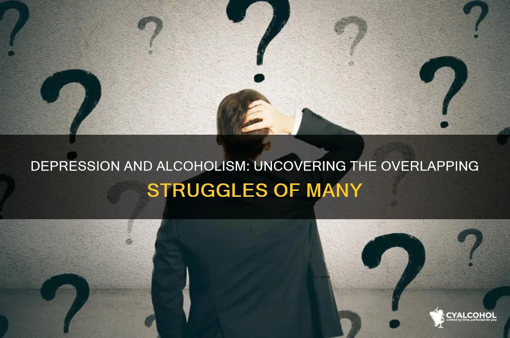 how many people with depression are also alcoholics