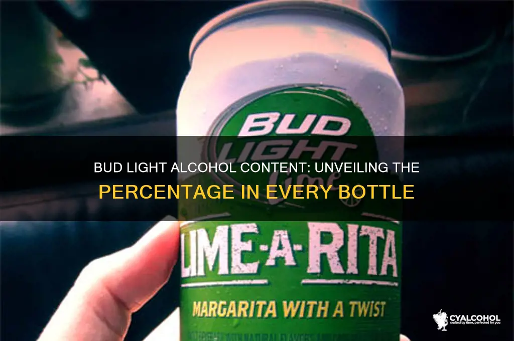 how many percent alcohol in budlight