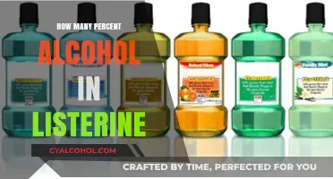 Listerine Alcohol Content: Uncovering the Percentage in Your Mouthwash