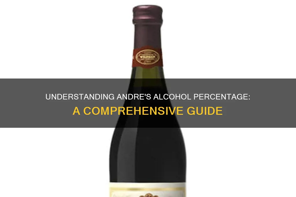 how many percent alcohol is andre