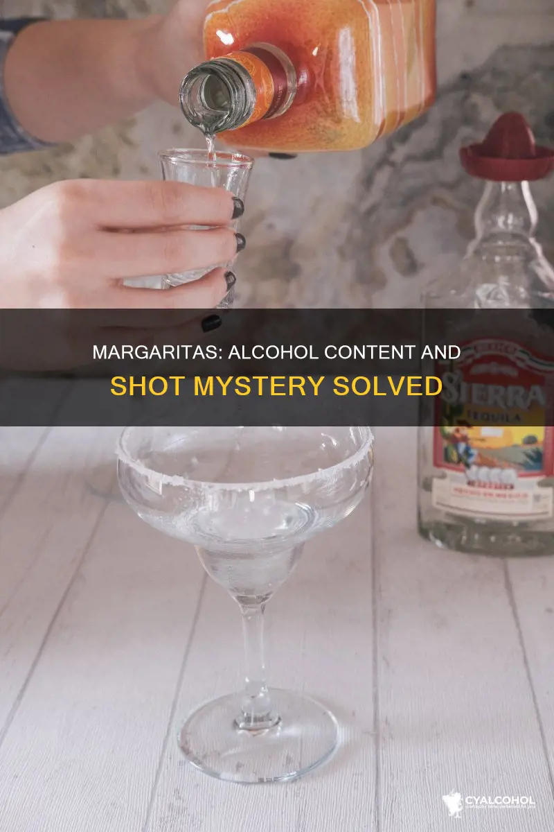 how many shots of alcohol are in a margarita