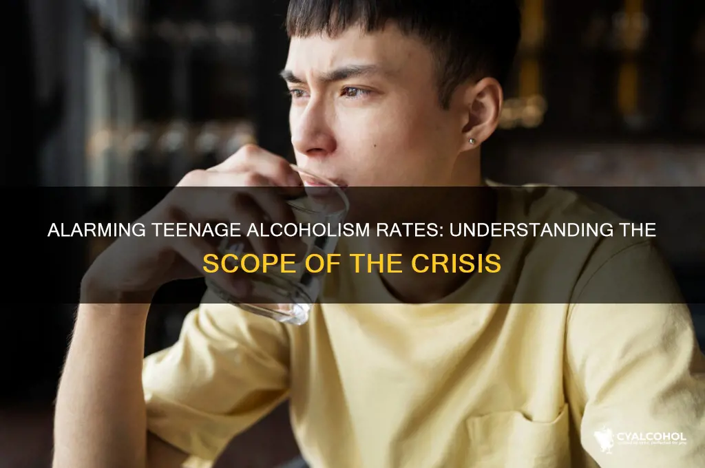 how many teenage alcoholics are there
