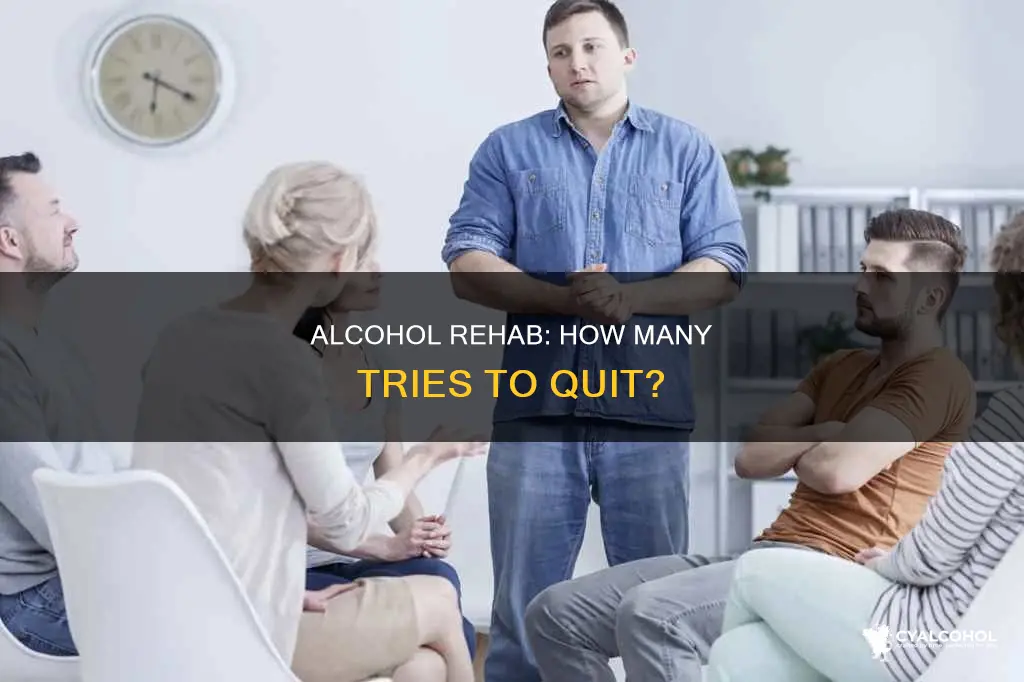 how many times people go to alcohol rehab before quitting