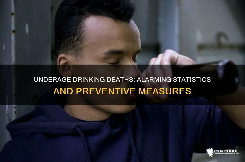 how many underage drinkers have died from alcohol