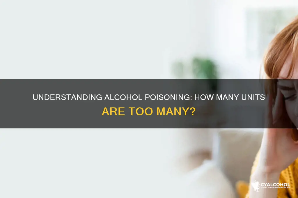 how many units for alcohol poisoning