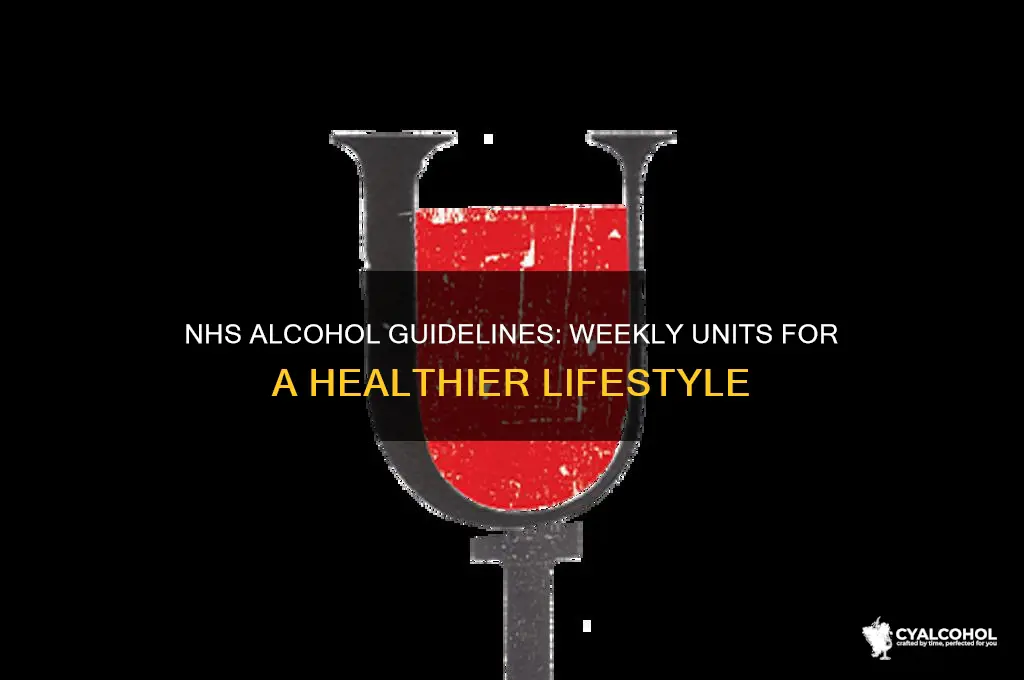 how many units of alcohol a week nhs