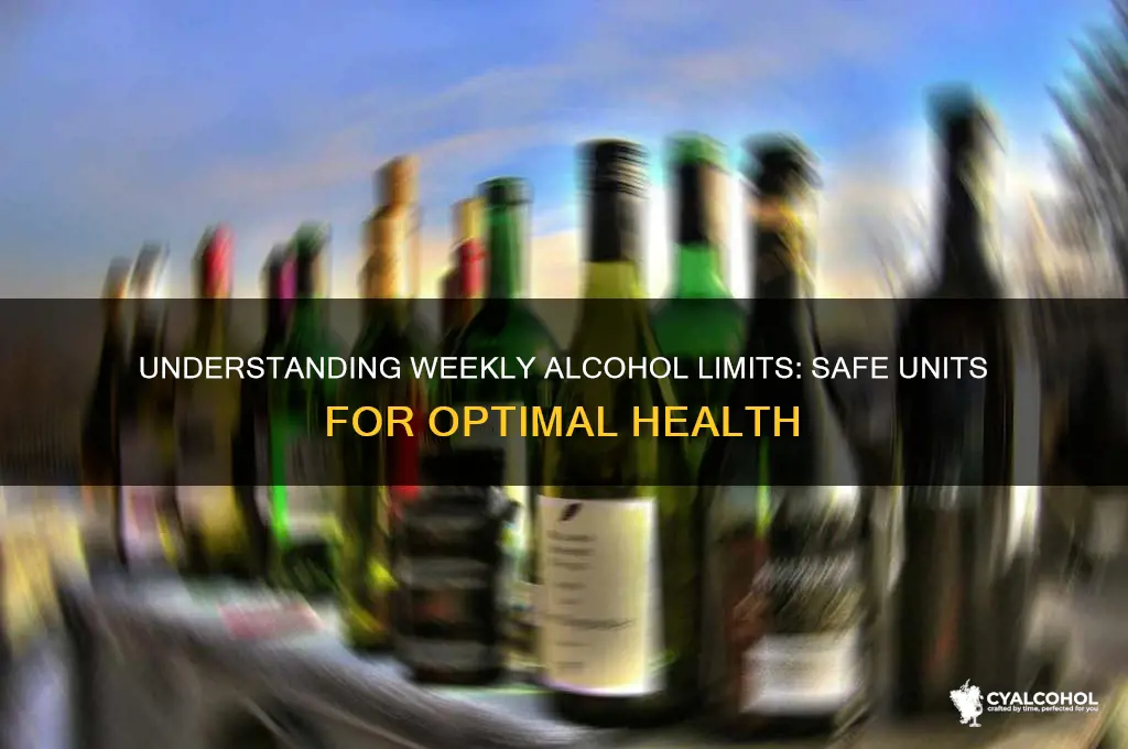 how many units of alcohol allowed per week