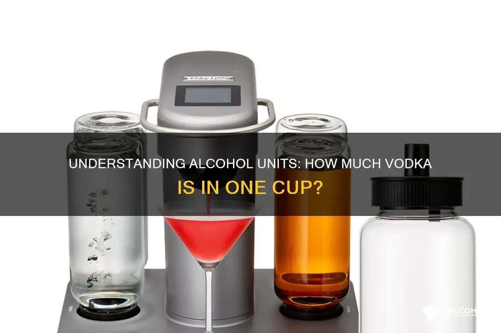 how many units of alcohol cup of vodka