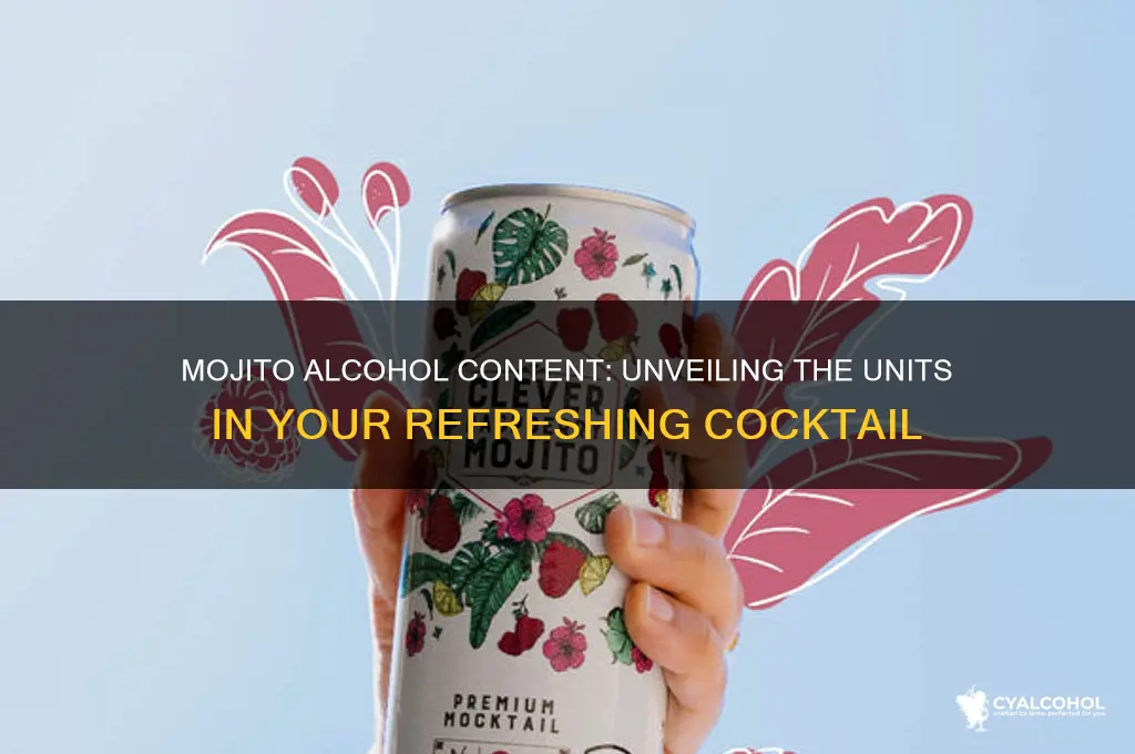 how many units of alcohol in a mojito
