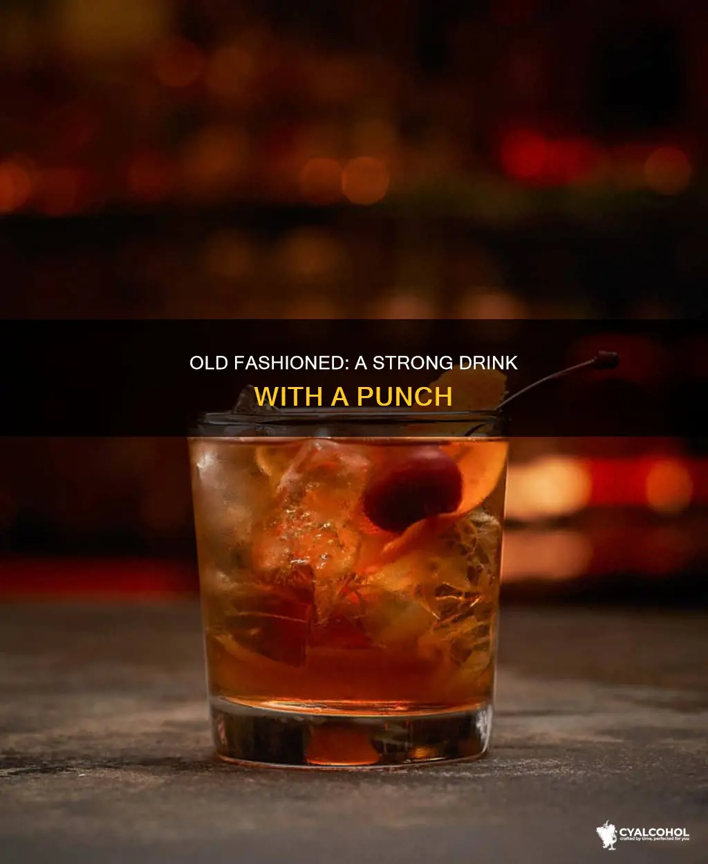 how many units of alcohol in an old fashioned