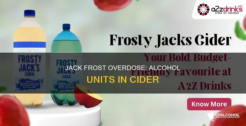 how many units of alcohol in frosty jack cider