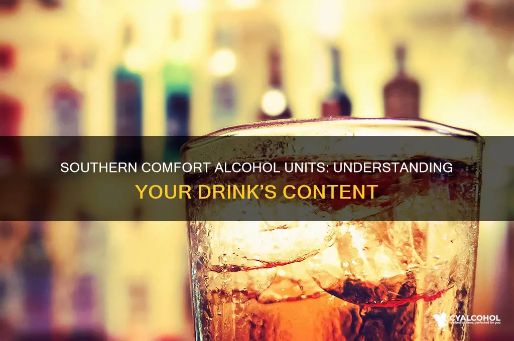 how many units of alcohol in southern comfort