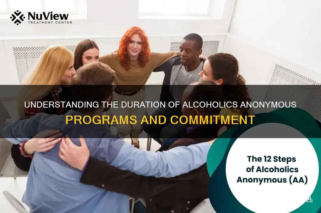 how many weeks is alcoholics anonymous