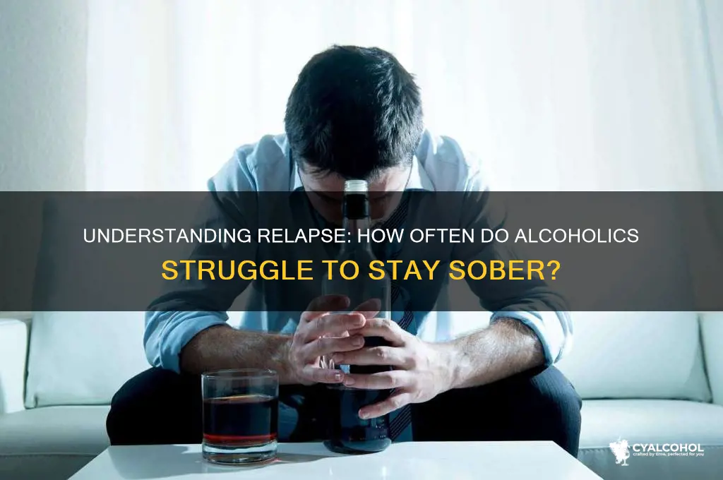 how often do alcoholics fall off the wagon