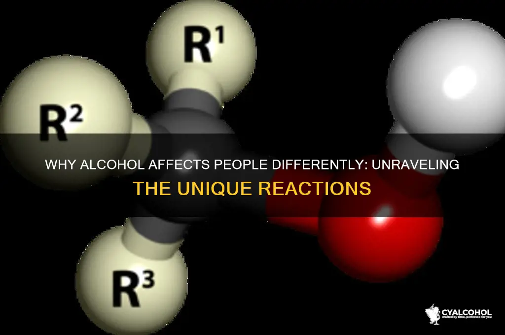 how people react differently to alcohol