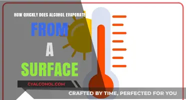 Alcohol Evaporation Rate: How Fast Does It Disappear from Surfaces?
