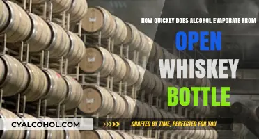 Whiskey Bottle Left Open: Alcohol Evaporation Speed