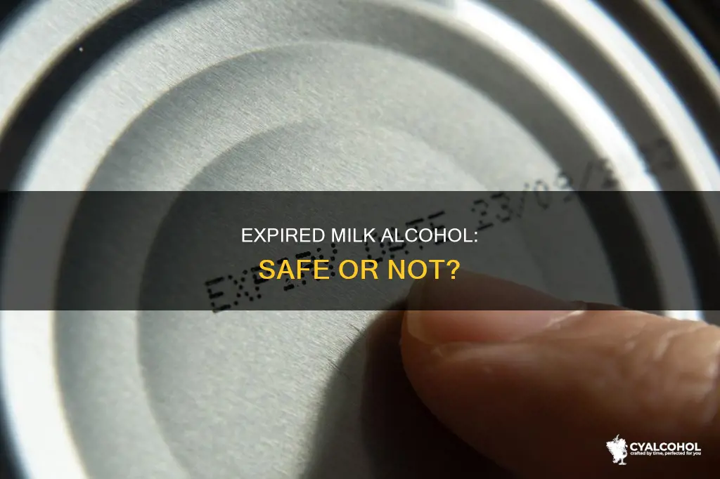 how safe is it to consume expired milk alcohol