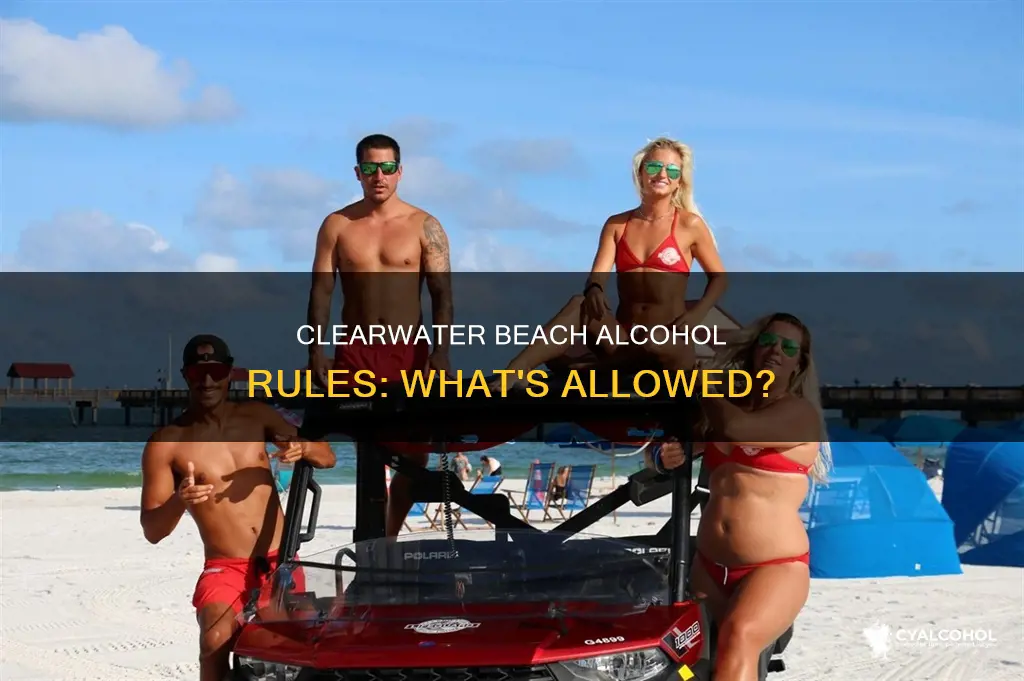 how serious are they about alcohol on clearwater beach