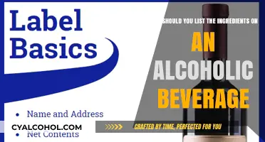 Ingredient Listing: Alcoholic Beverage Essentials