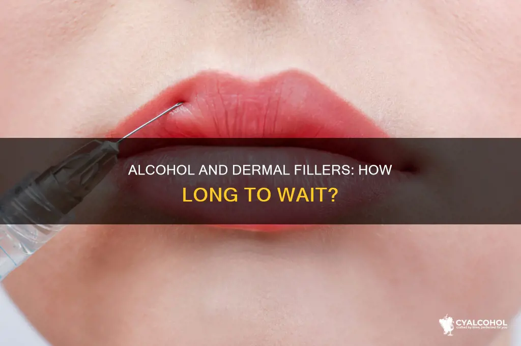 how soon to have alcohol after dermal fillers