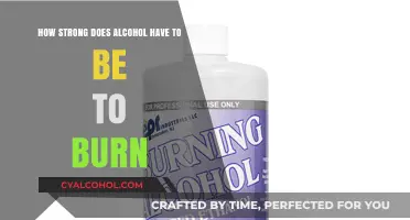 Alcohol Burning Power: What's the Minimum Strength?