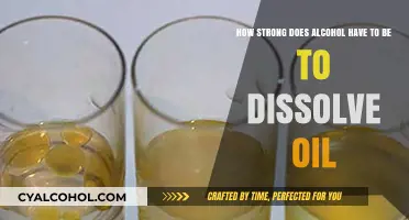 Alcohol Strength to Dissolve Oil: How Much is Needed?
