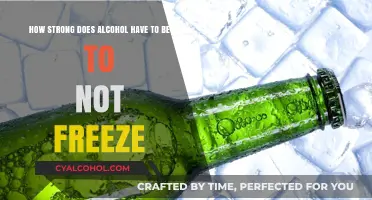 Alcohol Freezing Point: How Strong to Avoid Freezing?