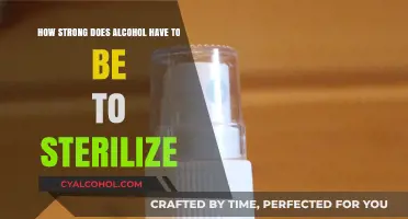 Alcohol Sterilization: How Strong Does It Need to Be?