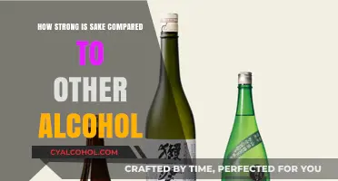 Sake's Strength Compared to Other Alcoholic Drinks