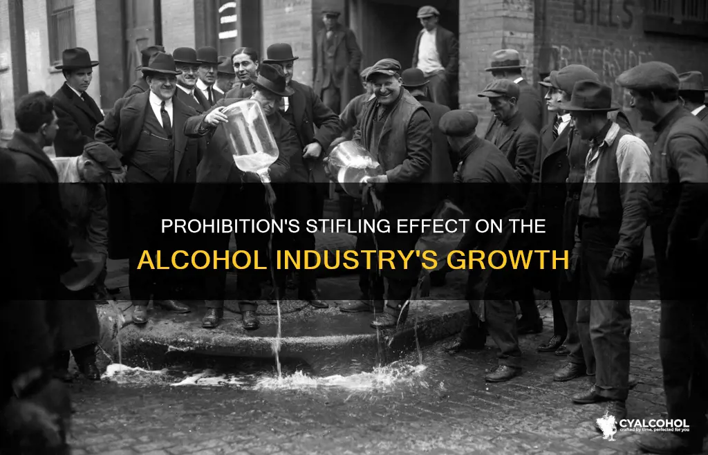 how the prohibition stunted the growth of the alcohol industry