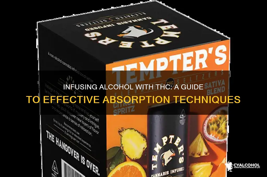 how to absorb thc in alcohol