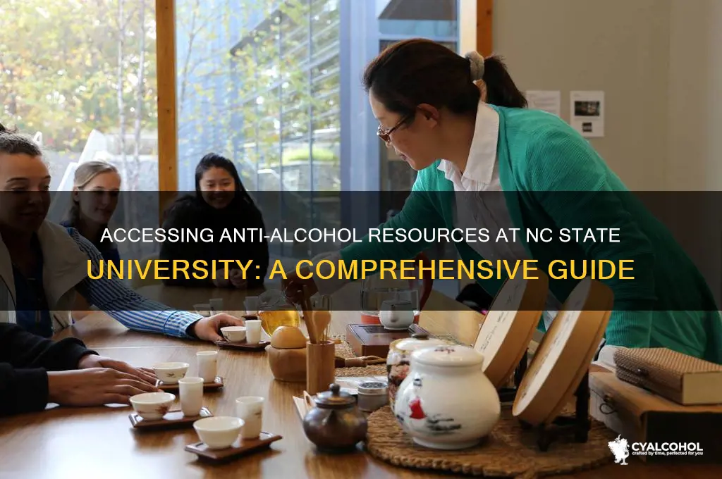 how to access anti alcohol ncsu