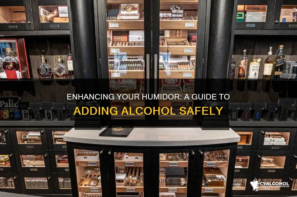 how to add alcohol in humidor