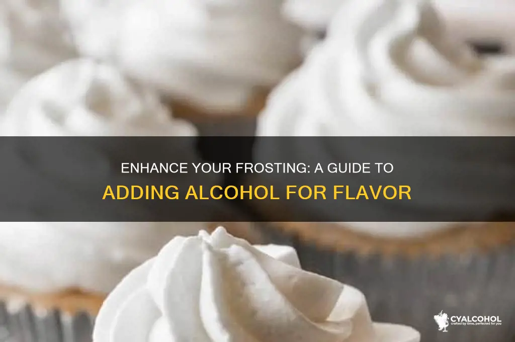 how to add alcohol to frosting