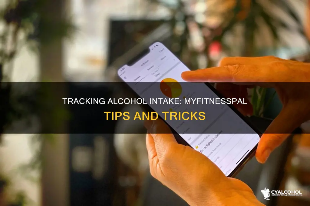 how to add alcohol to my fitness pal