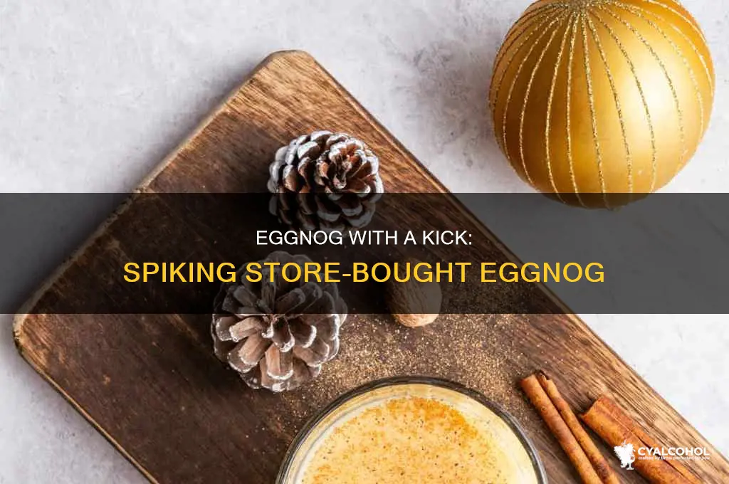how to add alcohol to store bought eggnog