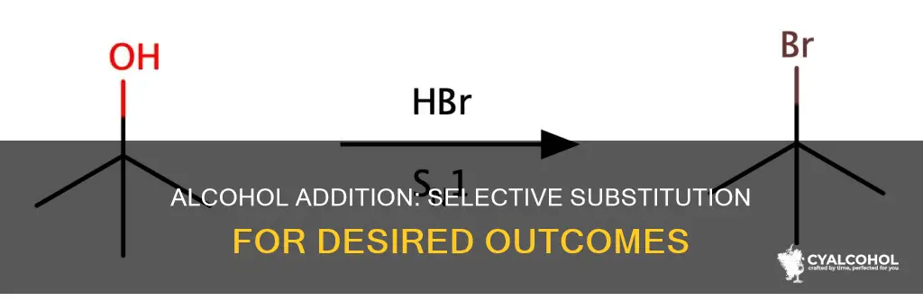 how to add an alcohol on the least substituted side